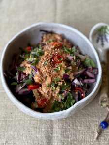 peanut salad recipe Katie Caldesi